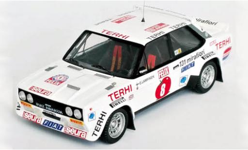 Coche miniatura Fiat 131 1/43 Trofeu Abarth No.8 Rallye WM 1000 Lakes Rallye 1978 Fiat 131 1/43 Trofeu Abarth No.8 Rallye WM 1000 Lakes Rallye 1978 coche miniatura