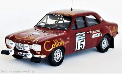 Coche miniatura Ford Escort 1/43 Trofeu MK I RS 1600 No.15 Colibri Lighters Rallye WM RAC Rallye 1974 Ford Escort 1/43 Trofeu MK I RS 1600 No.15 Colibri Lighters Rallye WM RAC Rallye 1974 coche miniatura