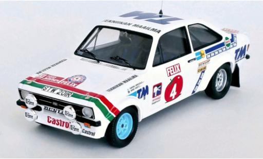 Coche miniatura Ford Escort 1/43 Trofeu Mk II RS 1800 No.4 Rallye WM 1000 Lakes Rallye 1978 Ford Escort 1/43 Trofeu Mk II RS 1800 No.4 Rallye WM 1000 Lakes Rallye 1978 coche miniatura