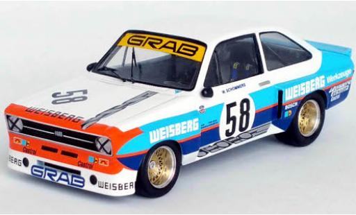 Coche miniatura Ford Escort 1/43 Trofeu Mk II RS 1800 No.58 Weisberg DRM Hockenheim 1976 Ford Escort 1/43 Trofeu Mk II RS 1800 No.58 Weisberg DRM Hockenheim 1976 coche miniatura