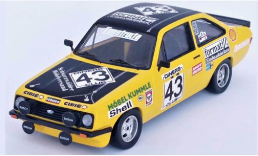 Coche miniatura Ford Escort 1/43 Trofeu MK II RS 2000 No.43 H.Kummle 1980 Ford Escort 1/43 Trofeu MK II RS 2000 No.43 H.Kummle 1980 coche miniatura
