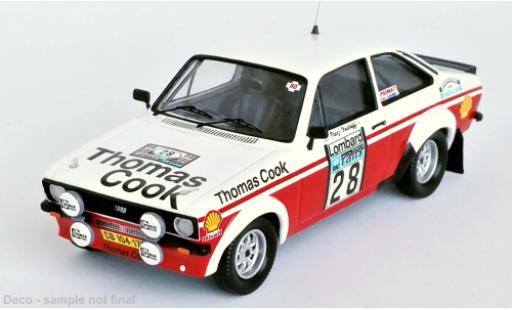 Coche miniatura Ford Escort 1/43 Trofeu MK II RS RHD No.28 Thomas Cook Rallye WM RAC Rallye 1980 Ford Escort 1/43 Trofeu MK II RS RHD No.28 Thomas Cook Rallye WM RAC Rallye 1980 coche miniatura
