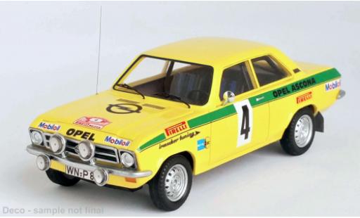 Coche miniatura Opel Ascona 1/43 Trofeu A No.4 Irmscher tuning Rallye Rüsselsheim 1973 Opel Ascona 1/43 Trofeu A No.4 Irmscher tuning Rallye Rüsselsheim 1973 coche miniatura