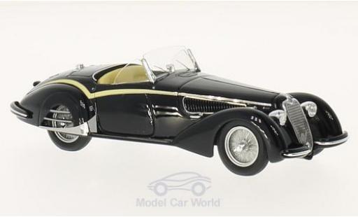 Alfa Romeo 8C 1/18 TrueScale Miniatures 2900B Loungo Touring Spider negro 1938 coche miniatura