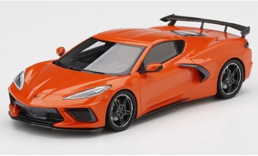Coche miniatura Chevrolet Corvette 1/43 TrueScale Miniatures C8 Stingray naranja 2020 Chevrolet Corvette 1/43 TrueScale Miniatures C8 Stingray naranja 2020 coche miniatura