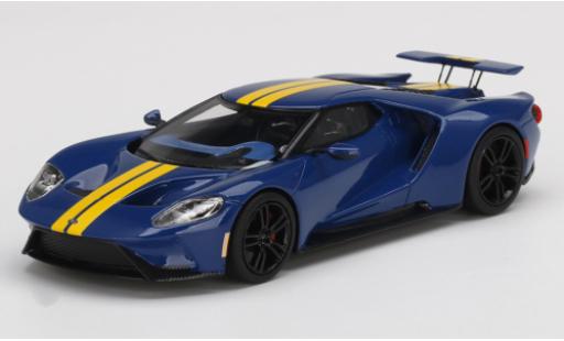 Coche miniatura Ford GT 1/43 TrueScale Miniatures azul/amarillo Ford GT 1/43 TrueScale Miniatures azul/amarillo coche miniatura
