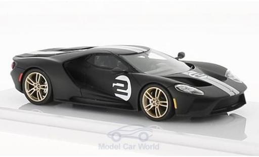 Coche miniatura Ford GT 1/43 TrueScale Miniatures matt-negro No.2 Heritage Edition 2017 Ford GT 1/43 TrueScale Miniatures matt-negro No.2 Heritage Edition 2017 coche miniatura