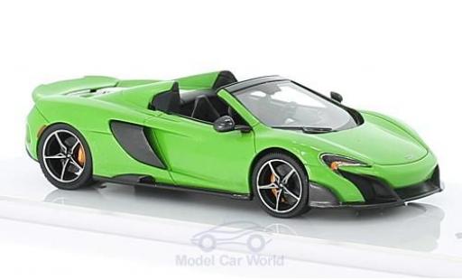 McLaren 675 1/43 TrueScale Miniatures LT Spider verde 2016 coche miniatura