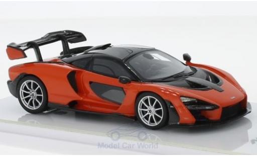 McLaren Senna 1/43 TrueScale Miniatures naranja/carbon 2018 coche miniatura
