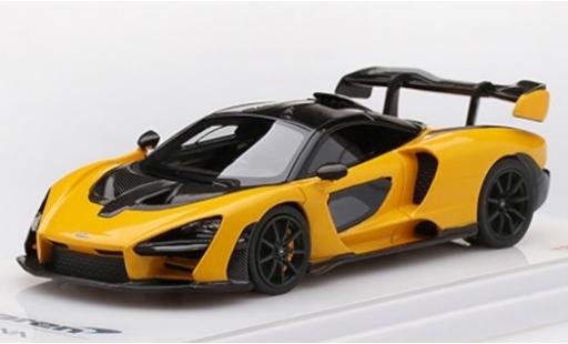 Coche miniatura McLaren Senna 1/43 TrueScale Miniatures metalico amarillo McLaren Senna 1/43 TrueScale Miniatures metalico amarillo coche miniatura