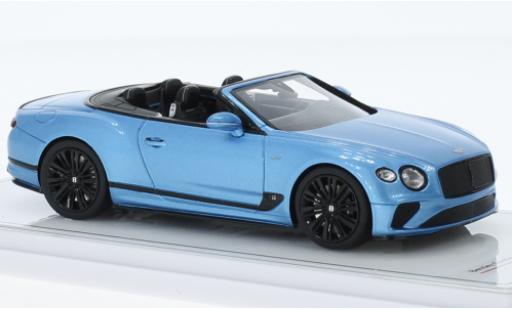 Bentley Continental 1/43 TrueScale Miniatures GT Speed Cabriolet metallise azul clair coche miniatura