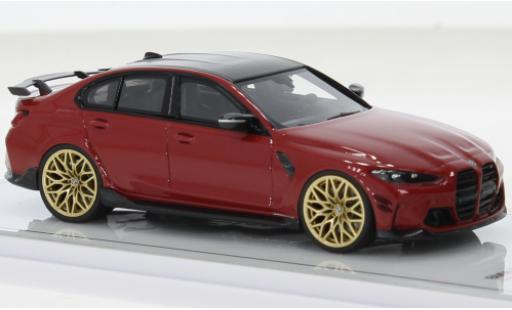 Bmw M3 1/43 TrueScale Miniatures M-Performance (G80) metallise rouge foncé coche miniatura
