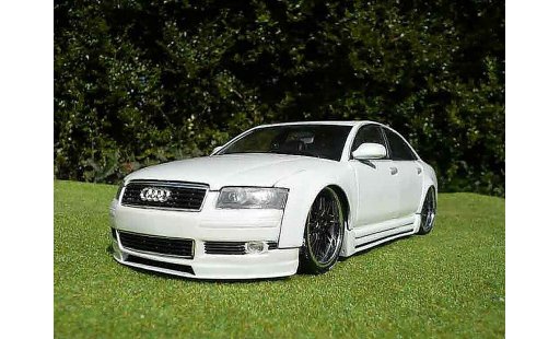 Audi A8 berline 1/18 Motormax dub blanco coche miniatura
