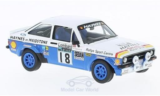 Coche miniatura Ford Escort 1/43 Vanguards MK2 RS 1800 RHD No.18 Rallye WM RAC Rallye J.Taylor/P.Short Ford Escort 1/43 Vanguards MK2 RS 1800 RHD No.18 Rallye WM RAC Rallye J.Taylor/P.Short coche miniatura