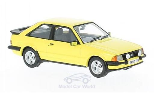Coche miniatura Ford Escort MKI 1/43 Vanguards MKIII XR3 amarillo RHD Ford Escort MKI 1/43 Vanguards MKIII XR3 amarillo RHD coche miniatura