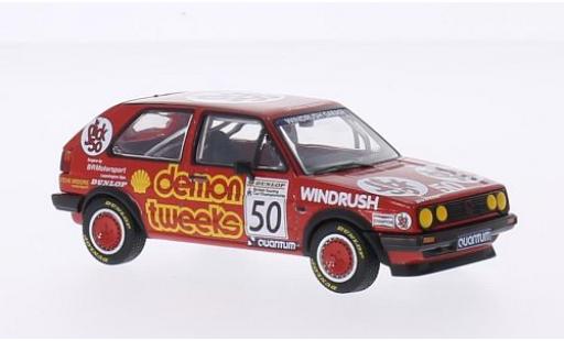 Coche miniatura Volkswagen Golf 1/43 Vanguards II GTI RHD No.50 Demon Tweeks Team Demon Tweeks BTCC Silverstone 1988 A.Minshaw Volkswagen Golf 1/43 Vanguards II GTI RHD No.50 Demon Tweeks Team Demon Tweeks BTCC Silverstone 1988 A.Minshaw coche miniatura