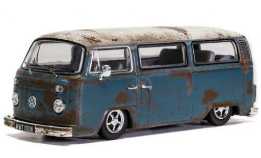 Coche miniatura Volkswagen T2 1/43 Vanguards Camper azul/blanco RHD Rat gealtert Volkswagen T2 1/43 Vanguards Camper azul/blanco RHD Rat gealtert coche miniatura