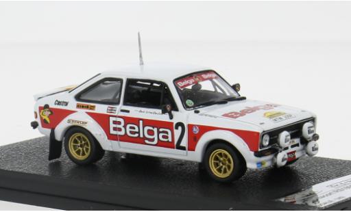 Coche miniatura Ford Escort 1/43 Vitesse MKII RS 1800 No.2 Belga Rallye du Condroz 1979 1:43 Ford Escort 1/43 Vitesse MKII RS 1800 No.2 Belga Rallye du Condroz 1979 1:43 coche miniatura