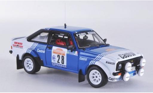 Coche miniatura Ford Escort 1/43 Vitesse MKII RS1800 No.28 Castrol Rallye Sanremo 1981 Ford Escort 1/43 Vitesse MKII RS1800 No.28 Castrol Rallye Sanremo 1981 coche miniatura