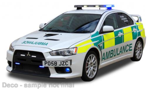 Coche miniatura Mitsubishi Lancer 1/43 Vitesse évolution X RHD priver Ambulance Service (UK) Mitsubishi Lancer 1/43 Vitesse évolution X RHD priver Ambulance Service (UK) coche miniatura