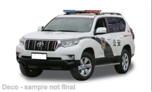 Coche miniatura Toyota Land Cruiser 1/43 Vitesse Prado RHD Guangzhou Police 2018 Toyota Land Cruiser 1/43 Vitesse Prado RHD Guangzhou Police 2018 coche miniatura