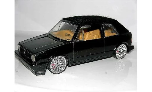 Volkswagen Golf Cabriolet 1/18 Sun Star negro jantes bbs german look coche miniatura