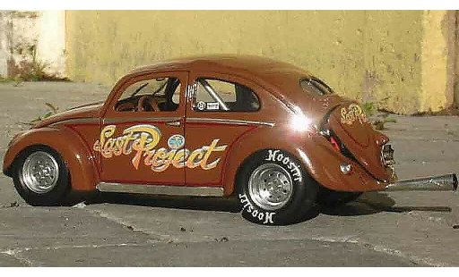 Volkswagen Kafer Drag Run 1/18 Burago last project coche miniatura