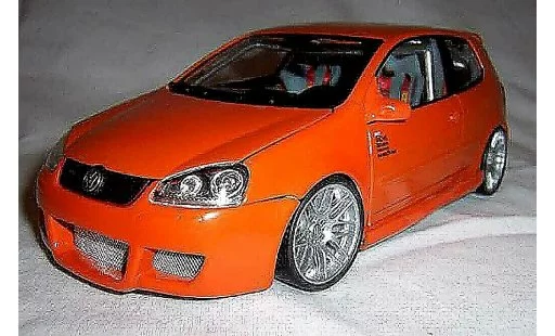 Volkswagen Golf GTI 1/18 Norev naranja jantes bbs 19 pouces coche miniatura