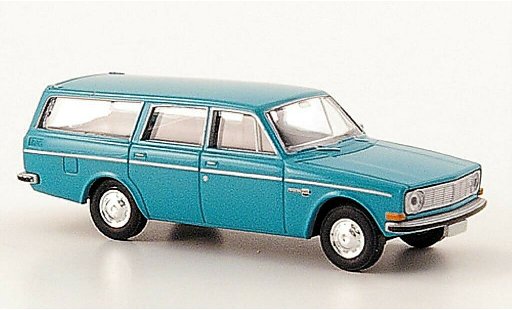 Volvo 145 Base 1/87 Brekina Familiar turquesa coche miniatura
