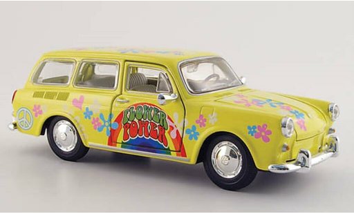 Volkswagen 1600 Variant 1/24 Maisto amarillo con Dekor coche miniatura