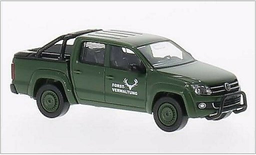 Volkswagen Amarok Base 1/87 Wiking Forstverwaltung verde coche miniatura