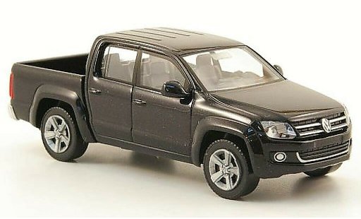 Volkswagen Amarok Base 1/87 Wiking negro coche miniatura