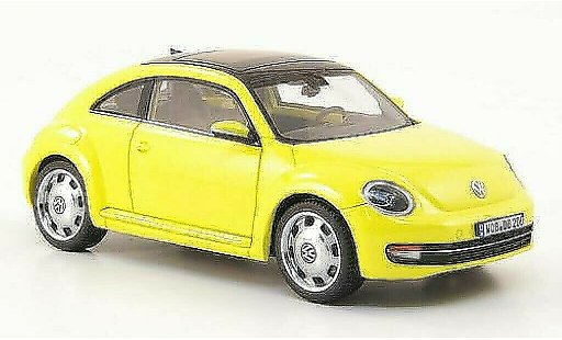 Volkswagen Beetle Base 1/43 Schuco amarillo 2011 coche miniatura