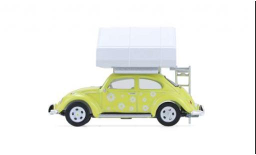 Volkswagen Beetle 1/64 Greenlight (K&auml;fer) gelb/weiss 1:64 coche miniatura