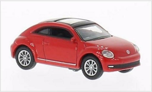 Volkswagen Beetle Base 1/87 Welly rojo coche miniatura