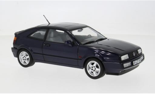 Coche miniatura Volkswagen Corrado VR6 blau 1988 1/18 Norev
