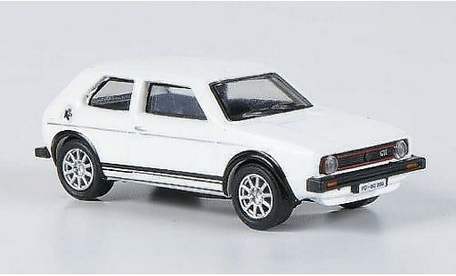 Volkswagen Golf GTI 1/87 Schuco blanco coche miniatura