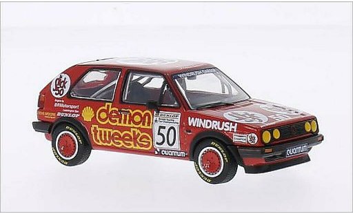 Volkswagen Golf GTI 1/43 Vanguards RHD No.50 Demon Tweeks Team Demon Tweeks BTCC Silverstone 1988 coche miniatura