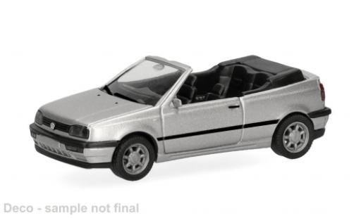 Coche miniatura Volkswagen Golf III Cabriolet silber 1/87 Herpa