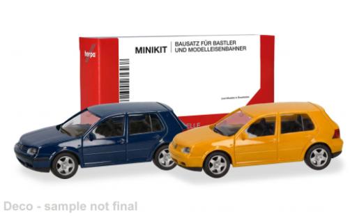 Volkswagen Golf 1/87 Herpa MiniKit IV blau/gelb 1:87 coche miniatura