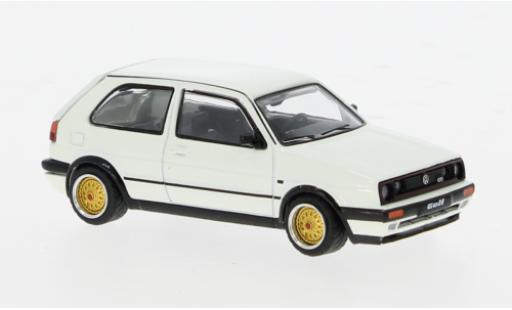 Coche miniatura Volkswagen Golf 1/64 Pop Race Mk2 GTI weiss 1:64 Volkswagen Golf 1/64 Pop Race Mk2 GTI weiss 1:64 coche miniatura
