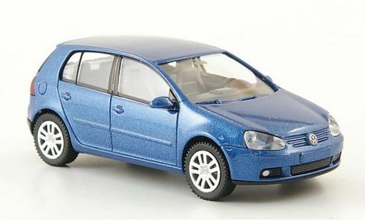 Volkswagen Golf Base 1/87 Wiking azul 5-Turer 2003 coche miniatura