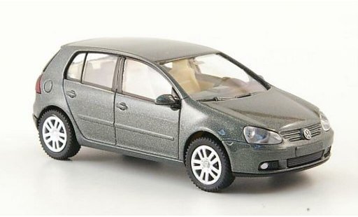 Volkswagen Golf Base 1/87 Wiking gris-verde 5-Turer 2003 coche miniatura