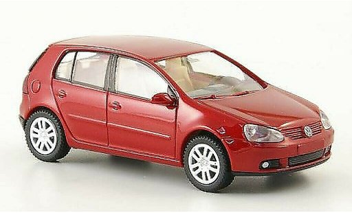 Volkswagen Golf Base 1/87 Wiking rojo 5-Turer 2003 coche miniatura