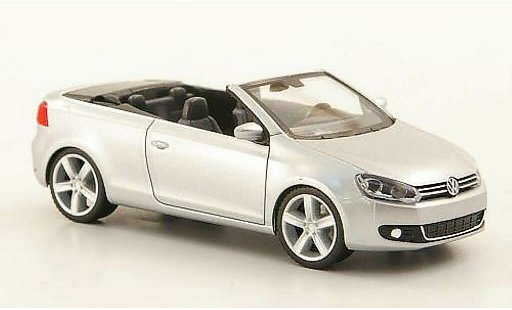 Volkswagen Golf Cabriolet 1/87 Herpa Descapotable gris 2011 coche miniatura