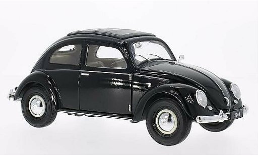 Volkswagen Kafer Base 1/18 Welly Brezelfenster negro 1950 coche miniatura