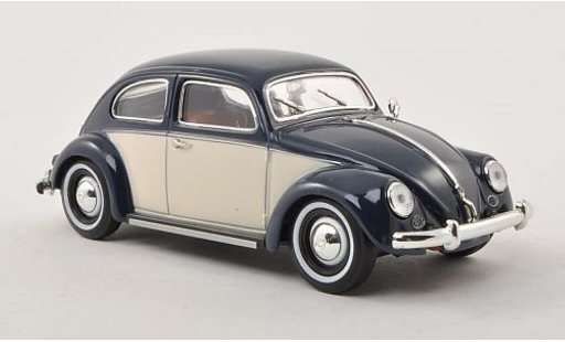 Volkswagen Kafer Base 1/32 Schuco Ovali azul/beige coche miniatura