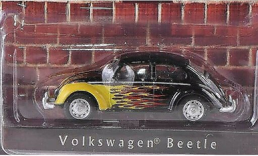 Volkswagen Kafer Base 1/64 Greenlight negro con Flammendekor coche miniatura
