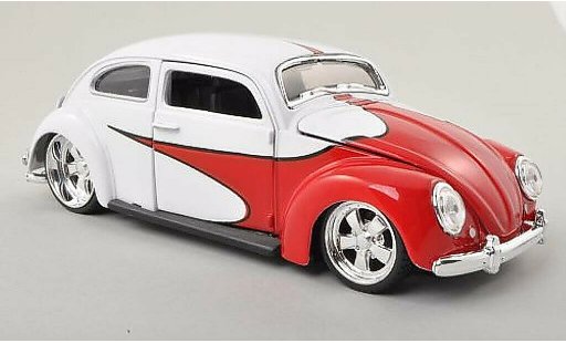 Volkswagen Kafer Base 1/24 Maisto Tuning rojo/blanco coche miniatura