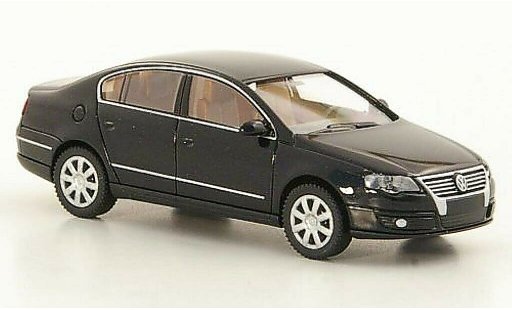 Volkswagen Passat B6 1/87 Wiking negro 2005 coche miniatura